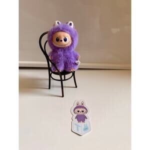 Authentic Pin for love Lububu plush letter : T Popmart V4